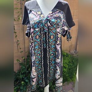 Alice & Trixie Black Silk Shift Dress